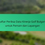 Lapangan Golf Terbaik di Bulgaria Berdasarkan Metode Kinerja Pemain