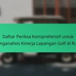 Lapangan Golf Terbaik di Indonesia Berdasarkan Performa Pemain