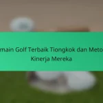 Daftar Periksa Komprehensif untuk Mengevaluasi Analitik Lapangan Golf di China