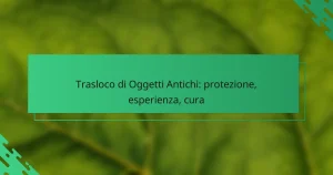 Trasloco di Oggetti Antichi: protezione, esperienza, cura