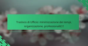 Trasloco di Ufficio: minimizzazione dei tempi, organizzazione, professionalità