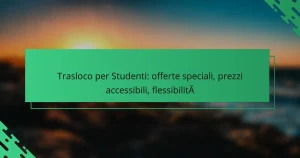 Trasloco per Studenti: offerte speciali, prezzi accessibili, flessibilità